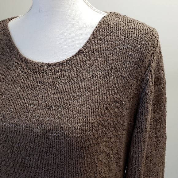 J Jill Long Sleeve Loose Knit Sweater XS Petite - Picture 4 of 5